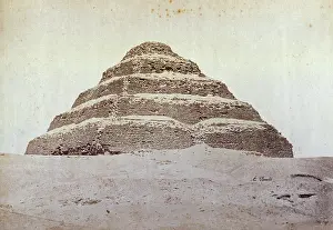 Zoser: View of the stepped pyramid