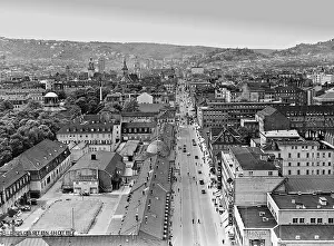 Stuttgarts: View over Stuttgart's Koenig Strasse