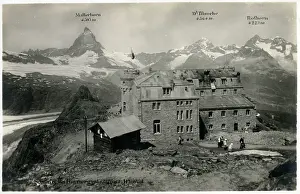 Pennine: View from the summit of Gornergrat, Swiss Alps