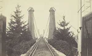 Firsts: View of the supporting piers and railroad