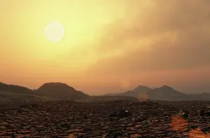 Flare: View from the surface of rocky exoplanet Gliese 581e