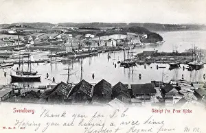 Funen: View of Svendborg harbour, Funen, Denmark