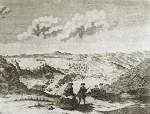 Heydt: View of Table Bay from the Top of Table Mountain, 1741