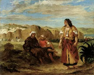 Moroccans: View of Tangier, by Delacroix