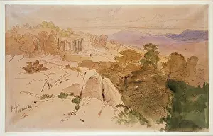 Bassae: View of the Temple of Apollo at Bassae, Greece