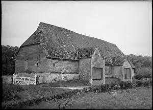Alterations: A view of the tithe barn at Cherhill from the south-west