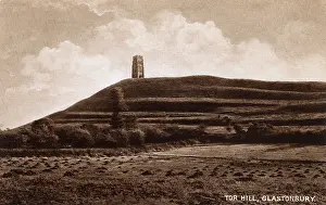 Glastonbury: View of Tor Hill, Glastonbury, Somerset
