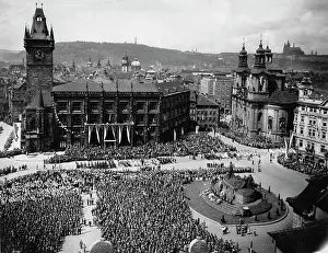 Photogaphy: View of the townhall of Prague