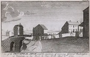 Manner: View of the triumphal arch, and the manner of receiving Gene
