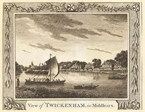 William Thornton: View of Twickenham in Middlesex, 1784