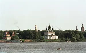 Babushkin: View of Uglich from Volga river, 1993