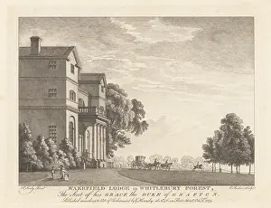 G. Kearsley: View of Wakefield Lodge in Whitlebury Forest
