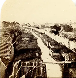 Negretti: View of the Walls of Canton, White Cloud Mountains beyond