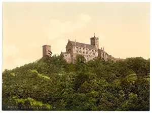 Wartburg: View on the Wartburg, II. Wartburg, Thuringia, Germany