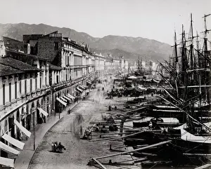 Messina: View along the waterfront Messina, Sicily Italy