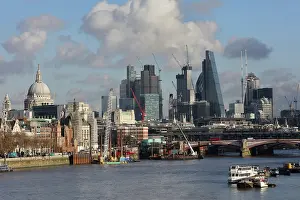 Leadenhall: View from Waterloo bridge, London, England
