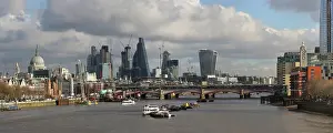 Leadenhall: View from Waterloo bridge, London, England