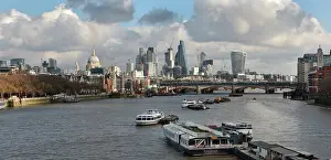 Leadenhall: View from Waterloo bridge, London, England