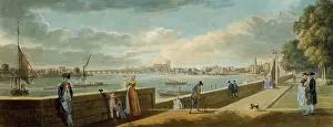 Sandby: View of Westminster from Somerset House