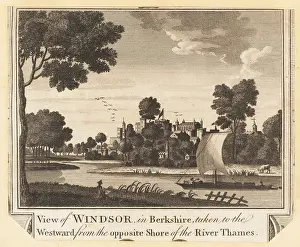 William Thornton: View of Windsor Castle and the river Thames, 1784