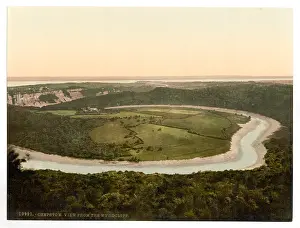Chepstow: View from the Wyndcliffs, Chepstow, England