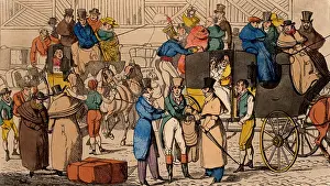 Boarding: View in the yard of the Bull & Mouth, a London
