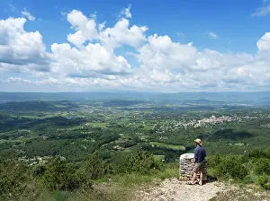 Hectares: Viewpoint, cedar forest, Petit Luberon, Provence, France