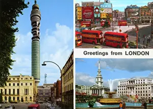Fitzrovia: Three views, Greetings from London