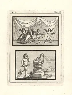 Genii: Vignettes of cupids or genii