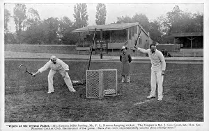 Pitch: Vigoro - Eustace Miles batting - Mr. Rawson wicket-keeper
