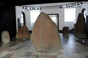 Dedication: Viking Age. Runestone. Tirsted. 10th century AD. National M