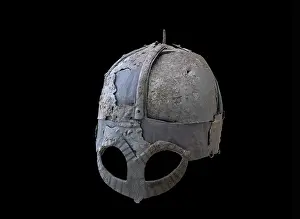 Buskerud: Viking helmet, Museum of Cultural History, Oslo, Norway