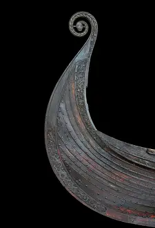 Clinker: Viking ship model, Bergen Maritime Museum, Bergen, Norway