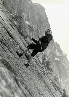 Frankl: Viktor Frankl climbing. Josemite-Valley. USA. Aboout