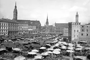 Viktualienmarkt: Viktualienmarkt 1910