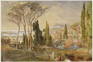 Bodycolour: The Villa d'Este at Tivoli