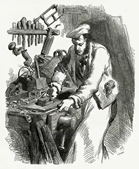 Smoothing: Village carpenter 1855
