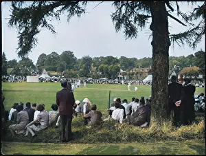 Oncolourisedpic: VILLAGE CRICKET MATCH