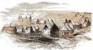 Habitation: Village of Moveen during the 1849