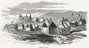 Habitation: Village of Moveen during the 1849