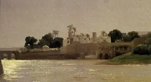 Pictures Now: Village on the Nile, Egypt, by Leighton