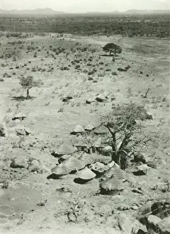 Lodges: Village of Nubas. In the background the mountains
