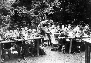 Educating: Village school class, 1910