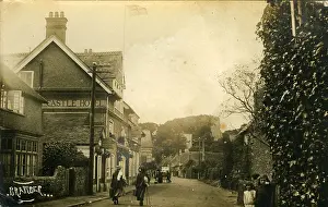 Steyning: The Village (Showing the Castle Hotel)