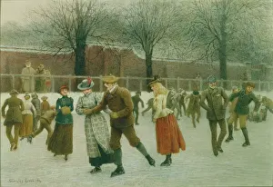 Towneley: Villagers Skating on a Pond