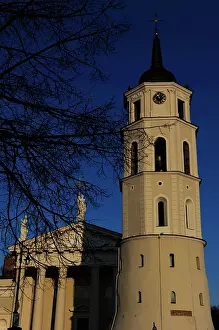 Pediment: The Vilnius Cathedral. Lithuania