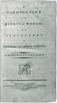 Milestone: A Vindication of the Rights of Woman, 1792