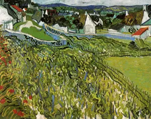 Vineyards: Vineyards with a View of Auvers, by Van Gogh