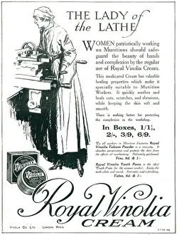Convey: Vinolia Advertisement Lady Of The lathe