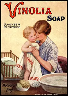 Soothes: Vinolia Soap Advertisement